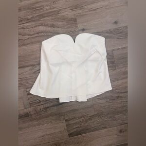 NWT - Milly Ivory Sweetheart Strapless Top Size 10
